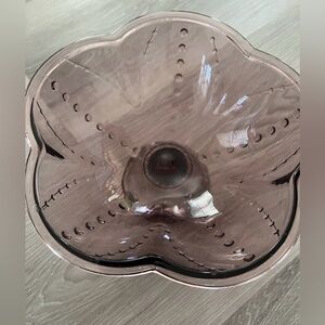 Amethyst Glass Fruit Decor Bowl